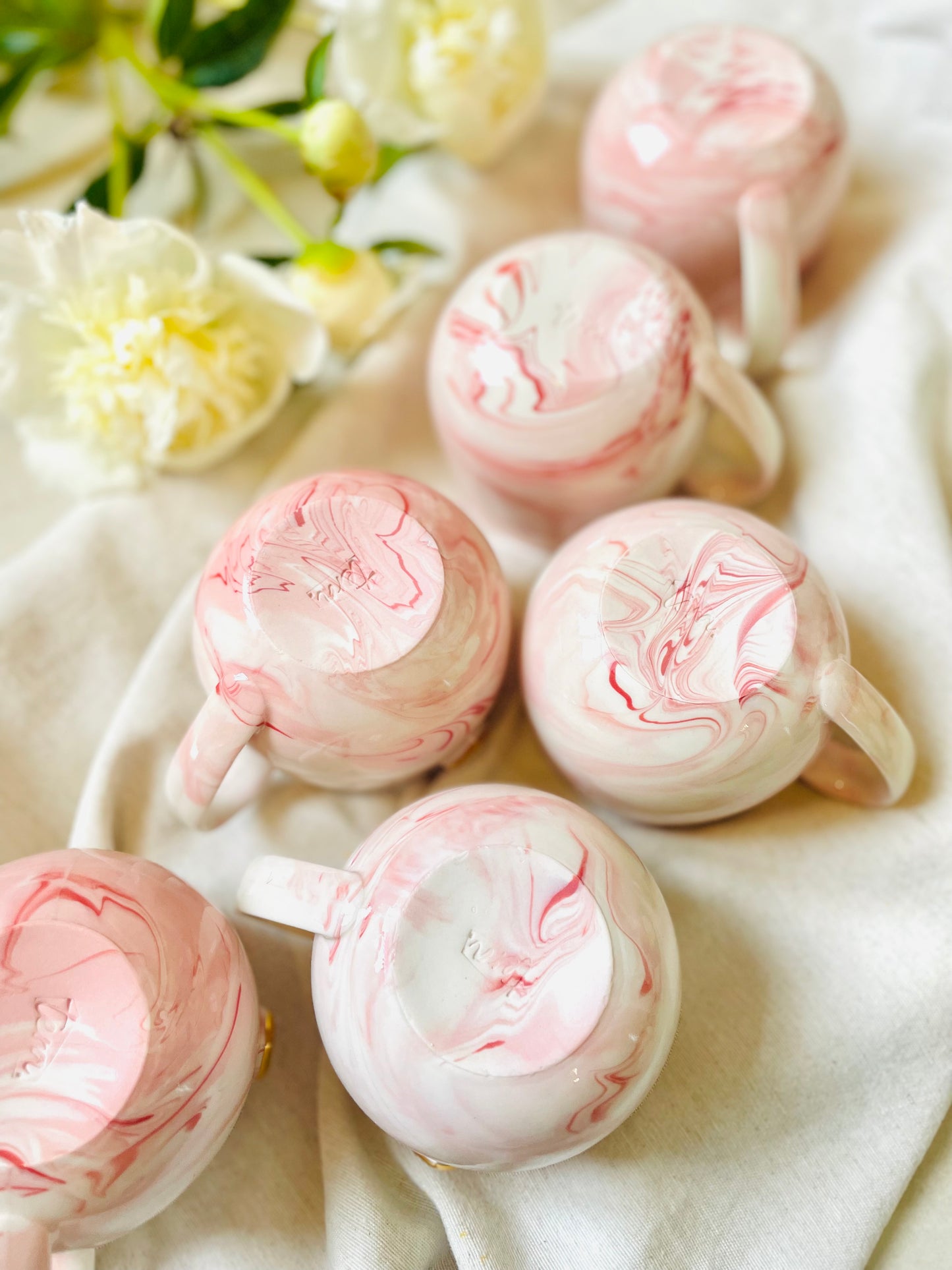 Něžná Růžová | Abstraktní porcelán