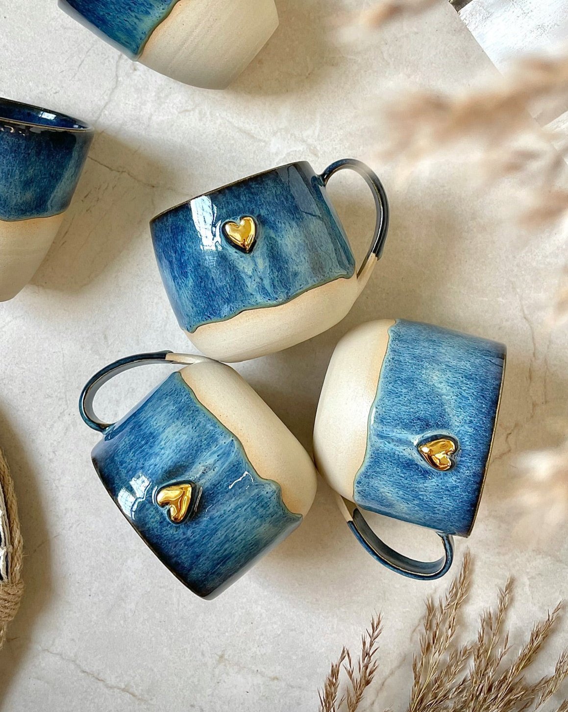 Goldenes Herz - Blue Chubby