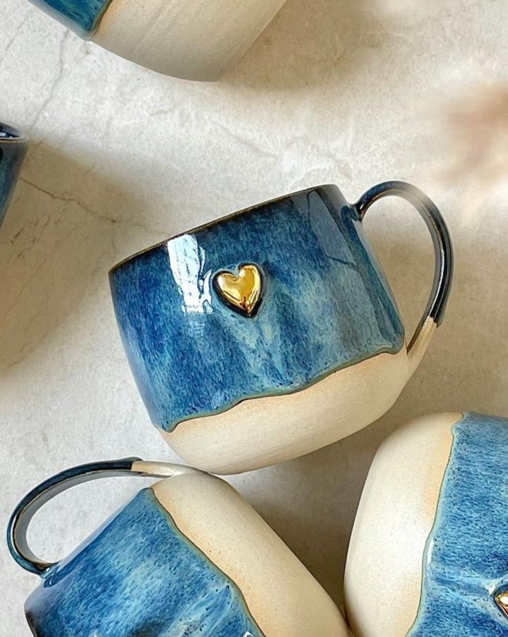 Goldenes Herz - Blue Chubby