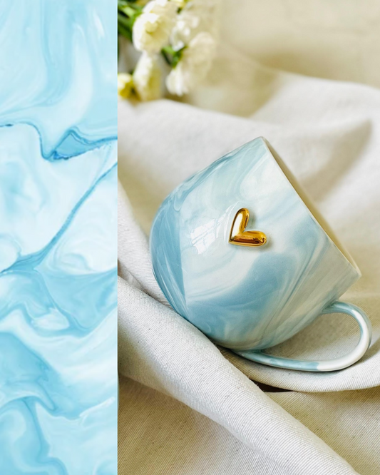 Calm Blue • Abstraktní porcelán