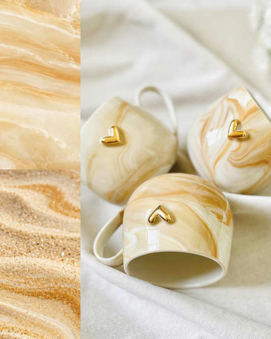 Sweet Caramel • Abstraktní porcelán