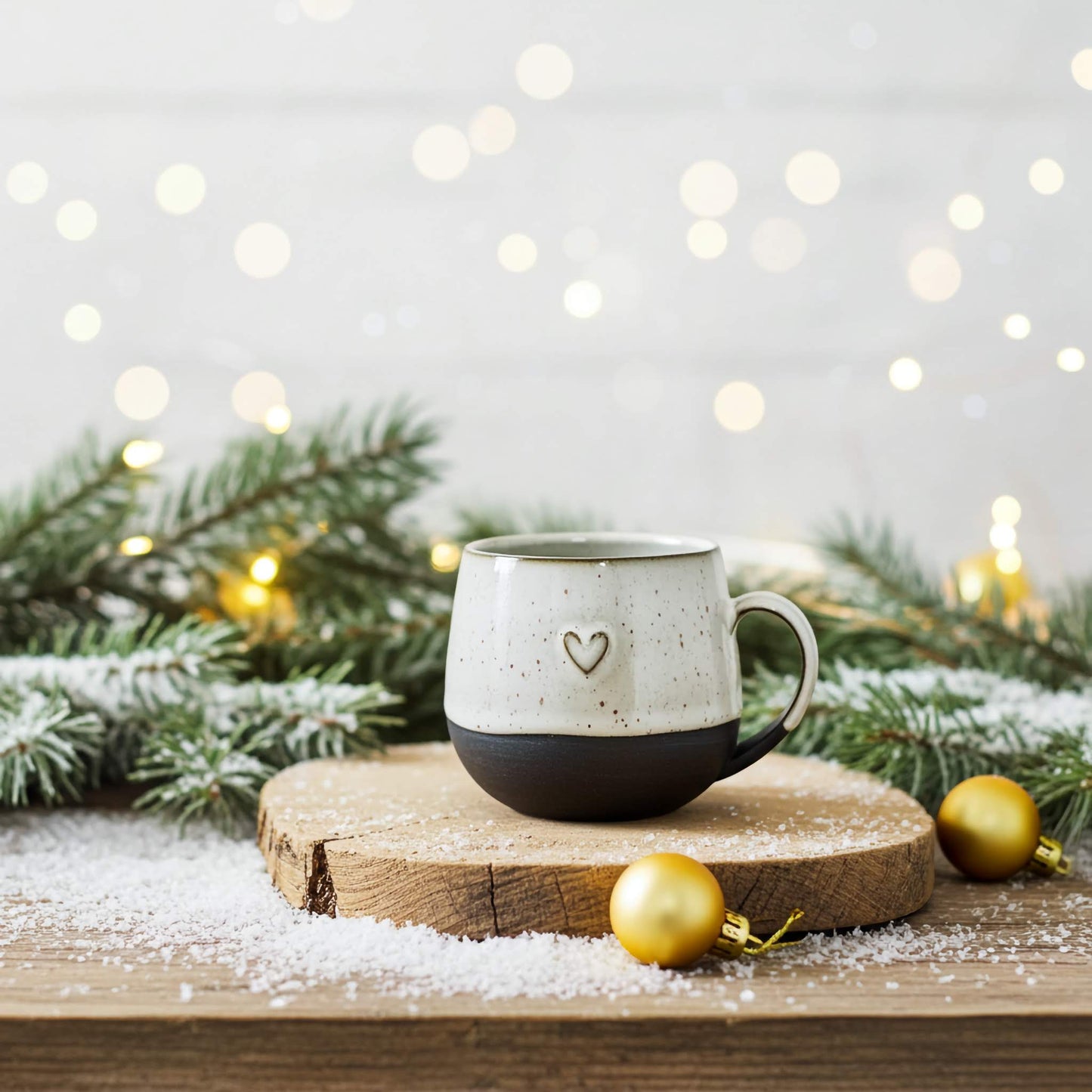 Black and White - Buclatý hrníček