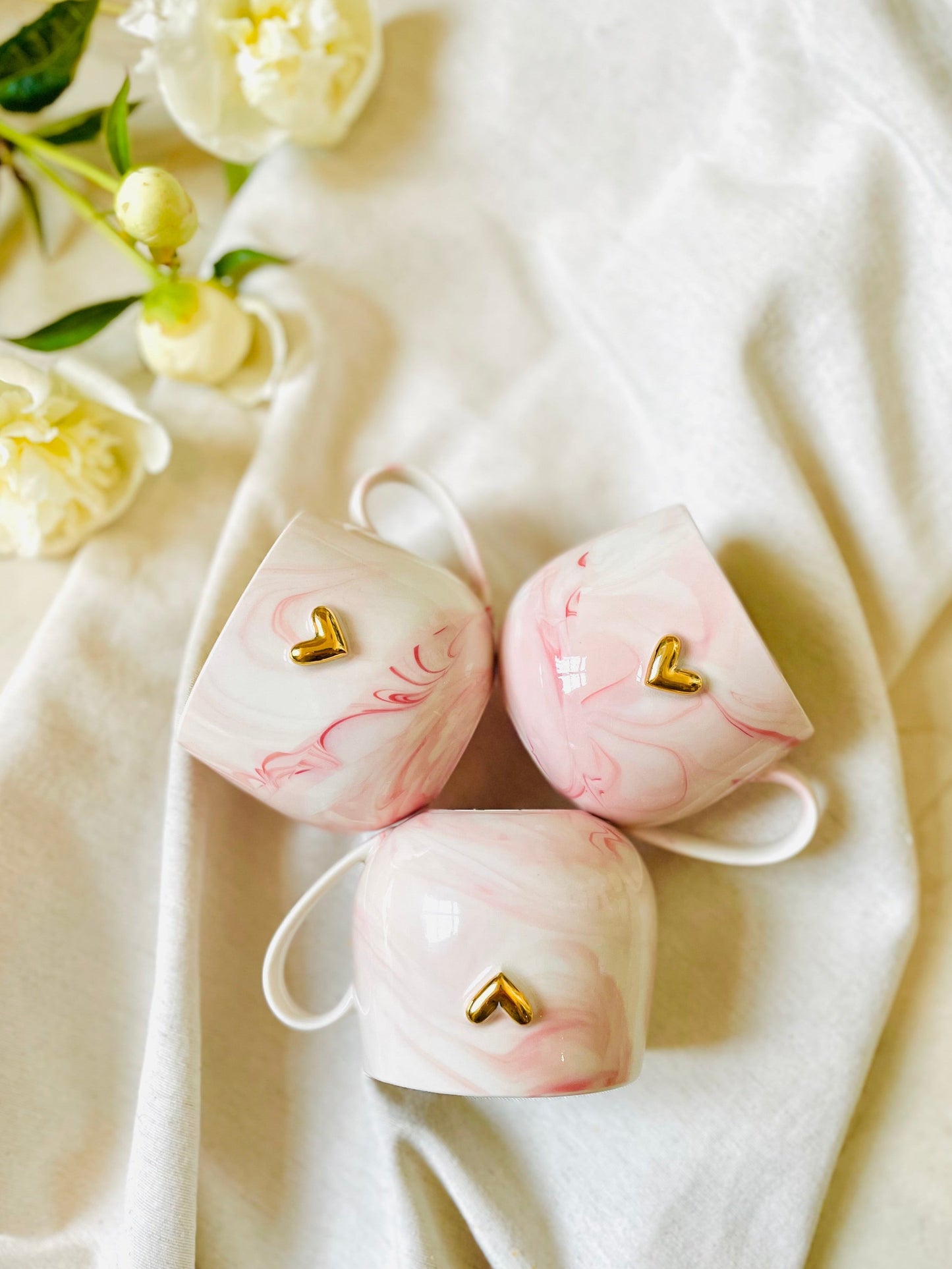 Něžná Růžová | Abstraktní porcelán
