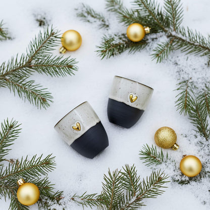 Schwarz und Weiß - KeepCup Golden Heart