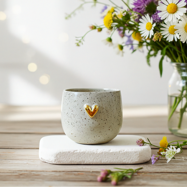 Zlaté srdíčko - Krémový KeepCup
