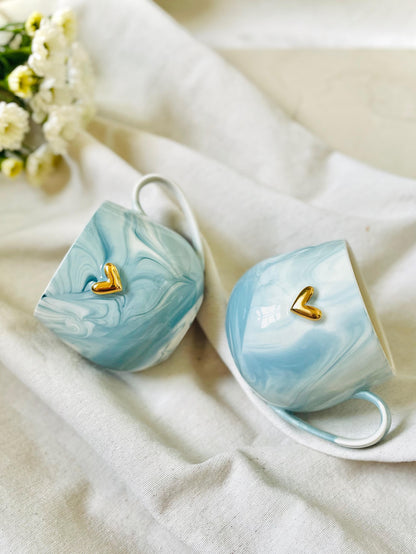 Calm Blue | Abstraktní porcelán